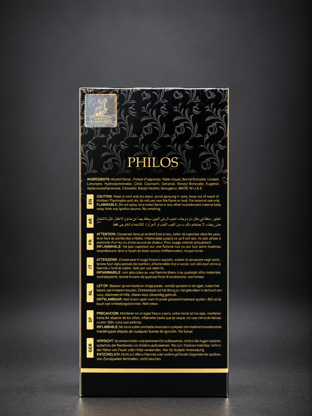 Imagem Maison Alhambra Philos Opus Noir de China Gamer